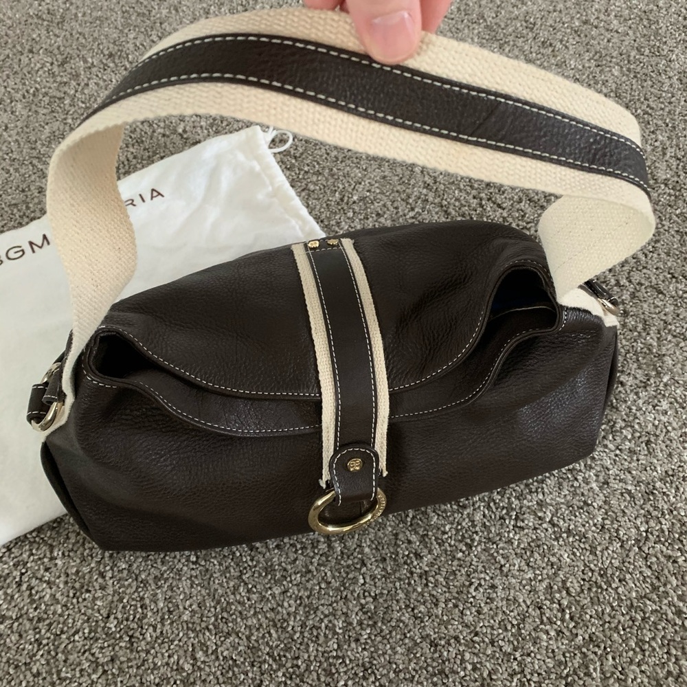 NWOT Designer BCBG Maxazria Brown Leather Purse